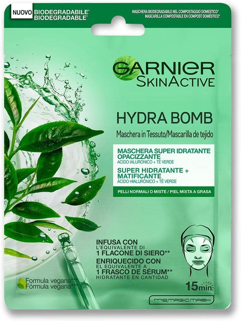 Maschera in Tessuto Hydrabomb, 5 Maschere in Tessuto, Ciascuna Con Un Effetto Diverso, per La Cura Della Pelle, Confezione Da 5