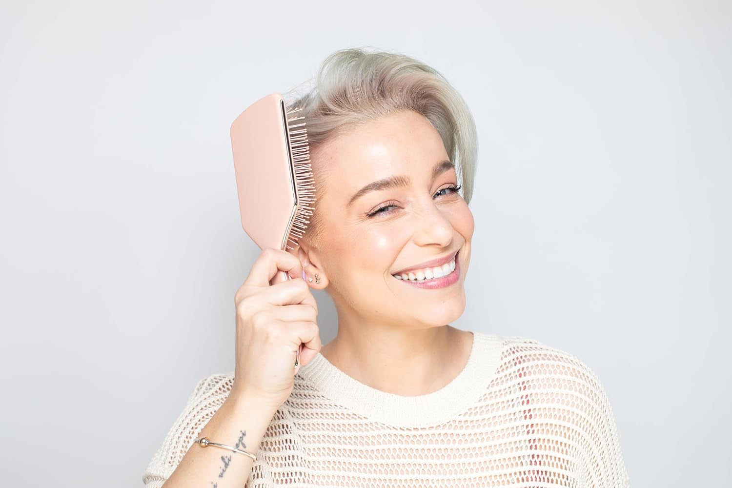 Spazzola Paddle per Capelli Grossi – Spazzole per Capelli Da Donna, Spazzola per Capelli Districante Donna, Spazzola per Capelli Ricci Districante, Spazzola per Capelli Ricci