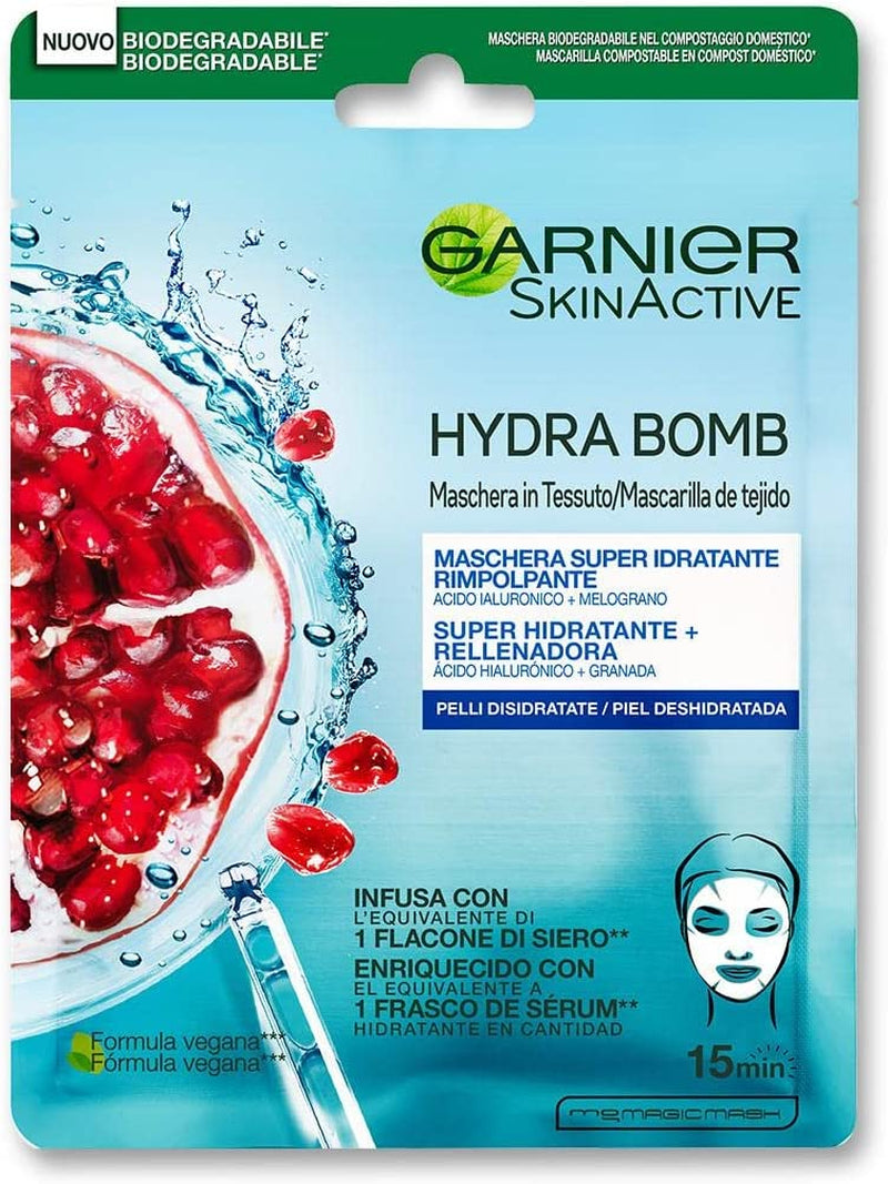 Maschera in Tessuto Hydrabomb, 5 Maschere in Tessuto, Ciascuna Con Un Effetto Diverso, per La Cura Della Pelle, Confezione Da 5