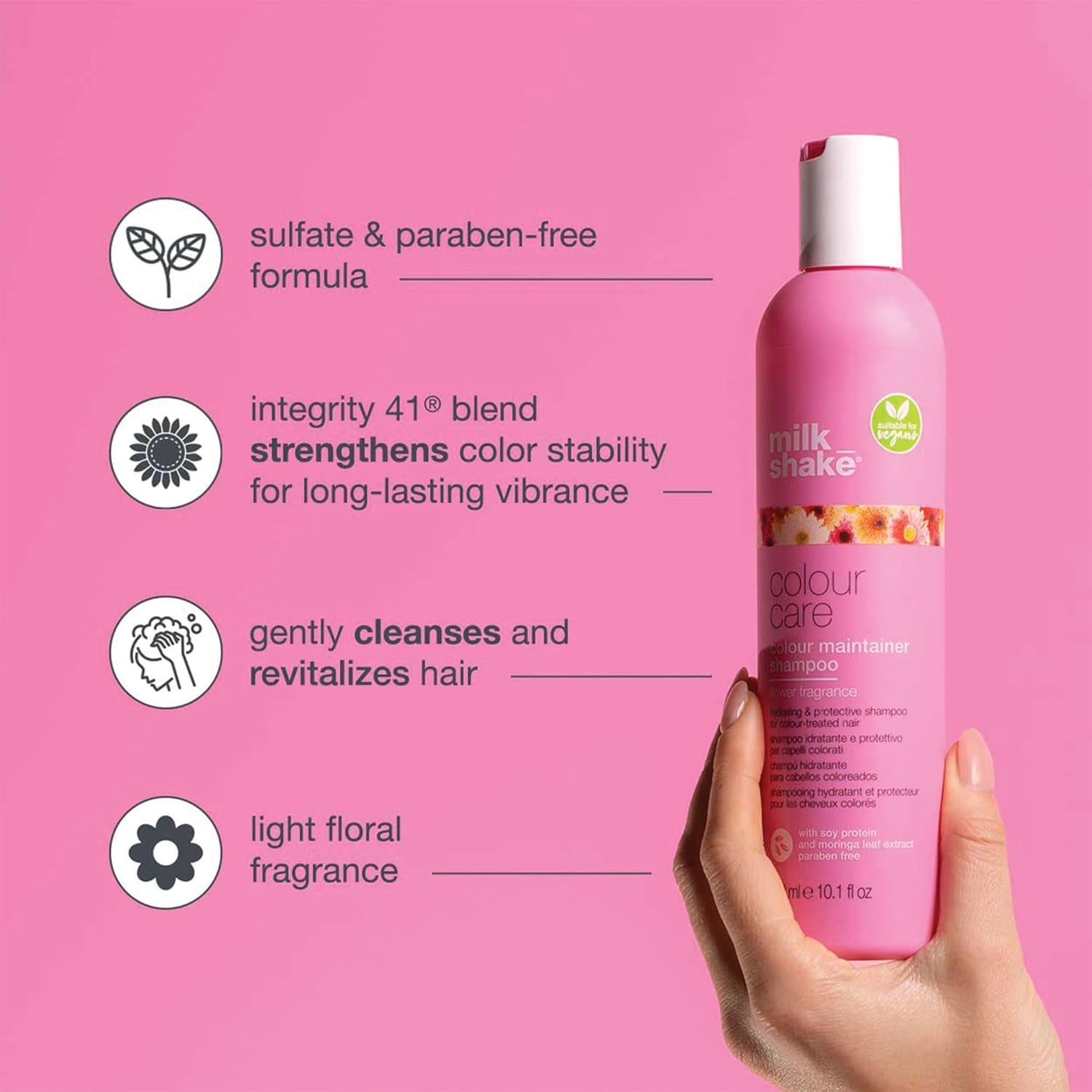® | Flower Vibes Colour Maintainer Shampoo | Shampoo Idratante E Protettivo per Capelli Colorati | 300 Ml | Versione VEGAN