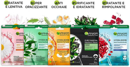 Maschera in Tessuto Hydrabomb, 5 Maschere in Tessuto, Ciascuna Con Un Effetto Diverso, per La Cura Della Pelle, Confezione Da 5