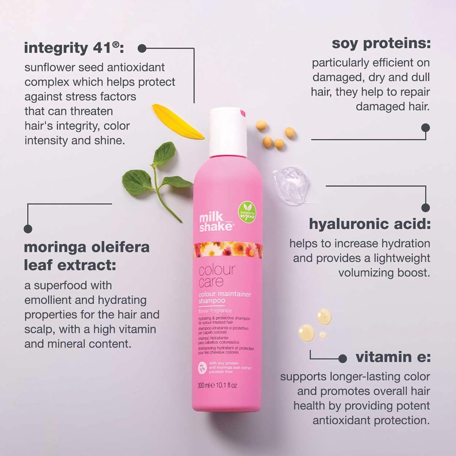 ® | Flower Vibes Colour Maintainer Shampoo | Shampoo Idratante E Protettivo per Capelli Colorati | 300 Ml | Versione VEGAN