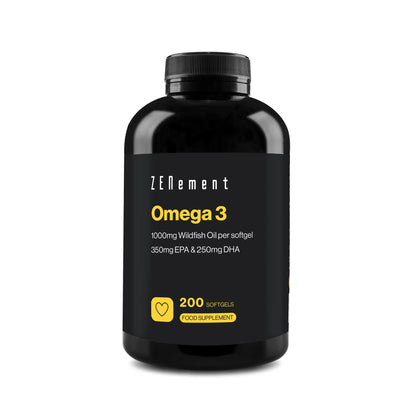 Omega-3 1000mg Wildfish Oil per softgel - 200 Softgels