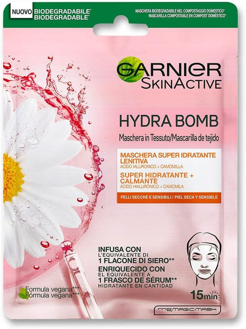 Maschera in Tessuto Hydrabomb, 5 Maschere in Tessuto, Ciascuna Con Un Effetto Diverso, per La Cura Della Pelle, Confezione Da 5
